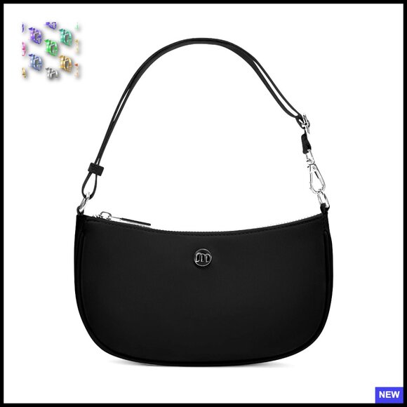 Handbags - Nylon Shoulder Bag Adjustable Strap Hobo Purse Retro Chic Mini Clutch Spacious